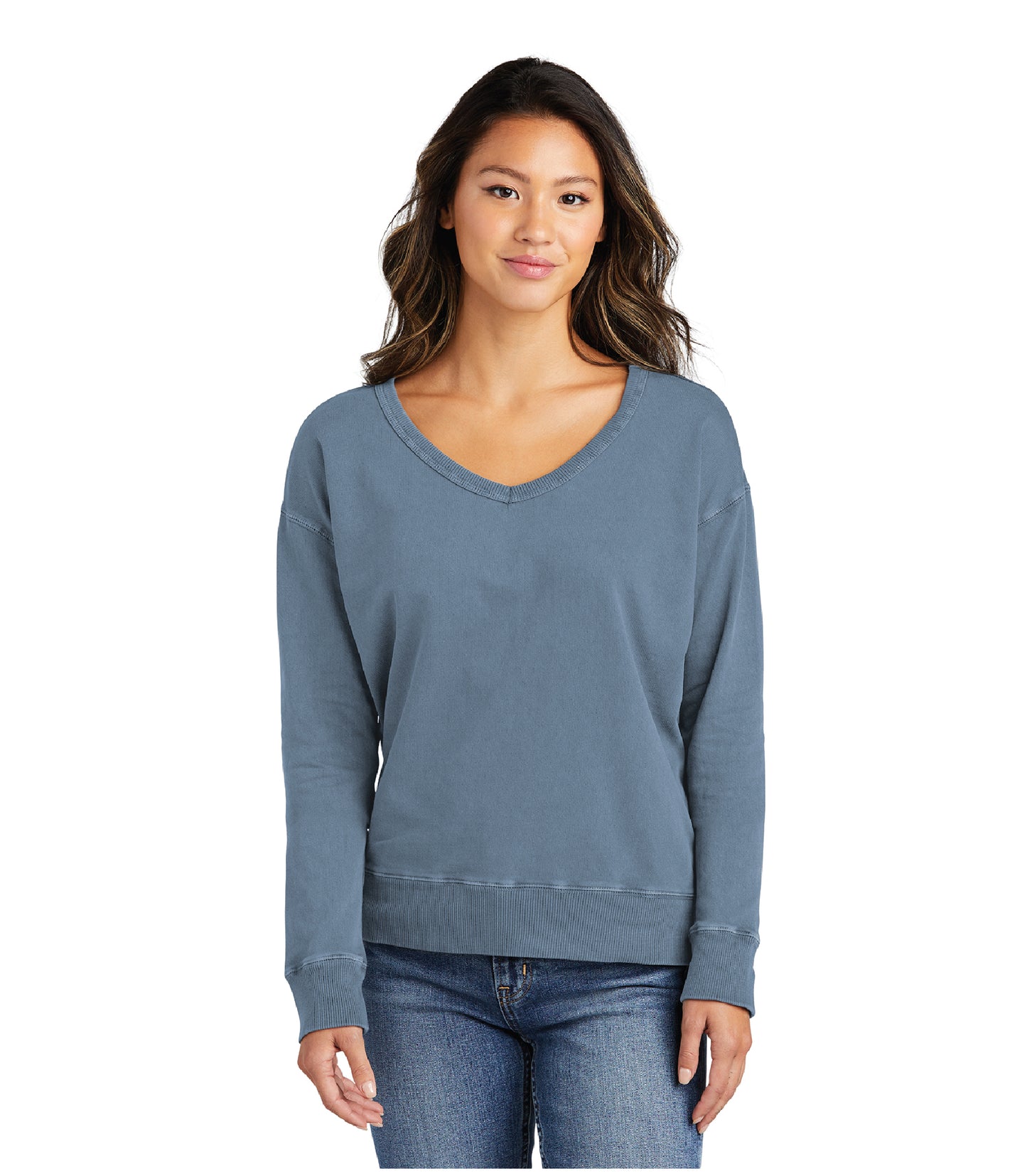 Beach Washed V-Neck Sweatshirt